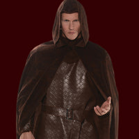 Brown hooded cape