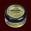 Gold glitter makeup