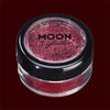 Red glitter makeup