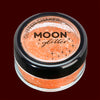 Orange iridescent fine face and body glitter