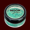 Green iridescent fine face and body glitter