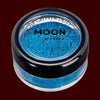 Blue fine makeup glitter