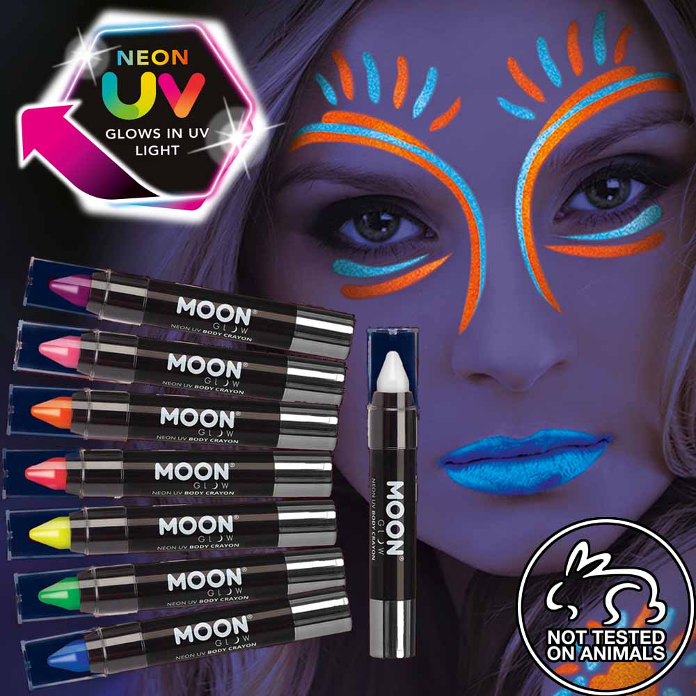 Moon Glitter Iridescent Body Crayons Single, 3.5g Costume Make Up Moon Glitter Iridescent Body Crayons Single, 3.5g Costume Make Up