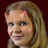 Costume makeup horns
