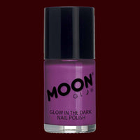 Violet glow in the dark nail polish