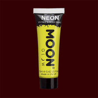 Yellow neon UV black light liquid makeup