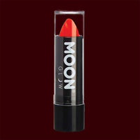 Red neon UV black light lipstick