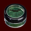 Green Halloween costume makeup glitter