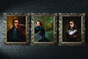 Family murder moving portraits DVD Halloween decoration