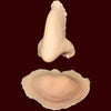 Pointed nose and cleft chin costume appliance