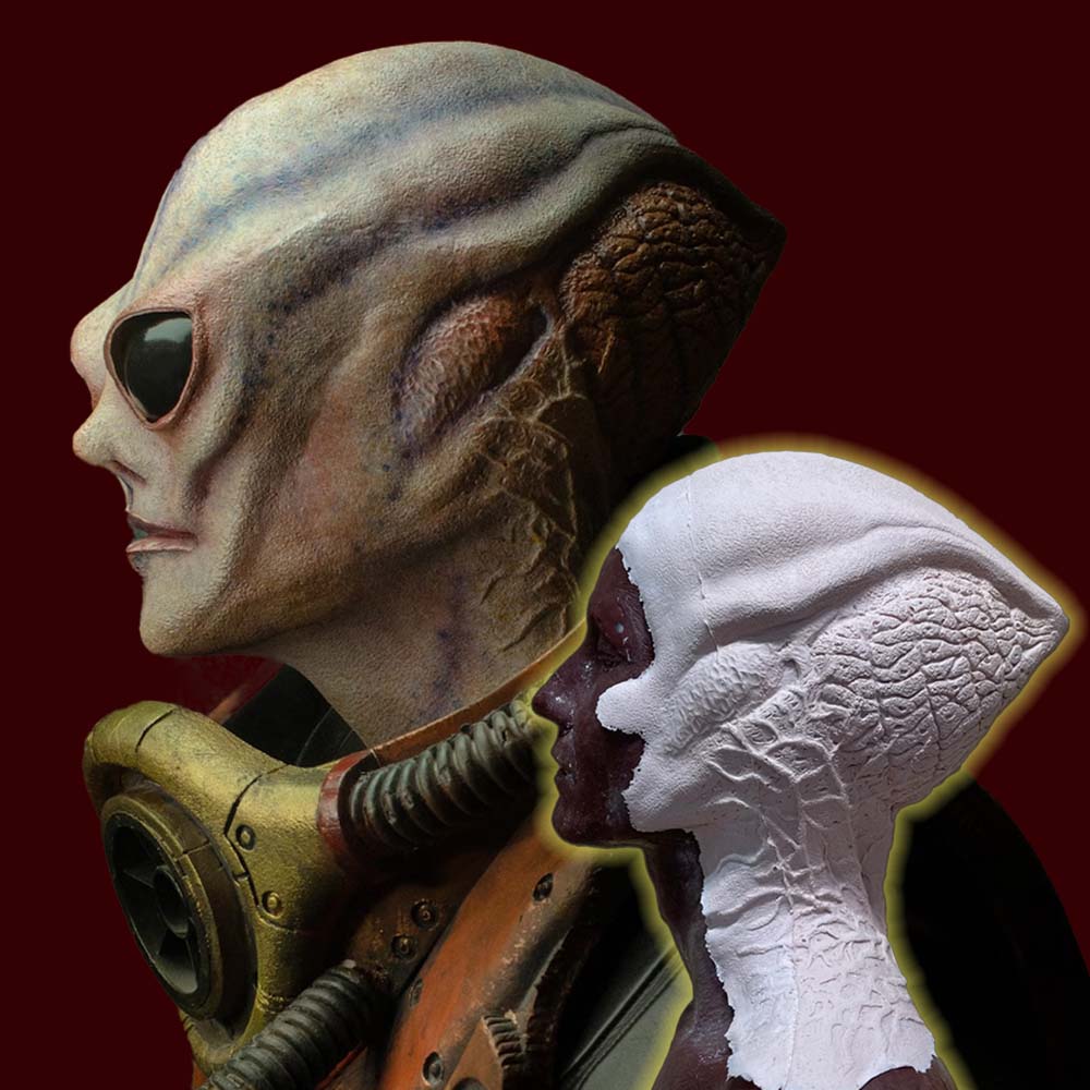 Alien costume head piece