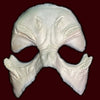 Raw unpainted close up of FX Faces Brow #1 foam latex prosthetic appliance without makeup 