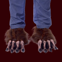 Costume Werewolf Feet Brown
