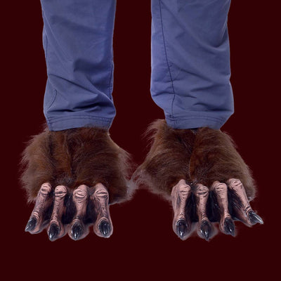 Costume Werewolf Feet Brown