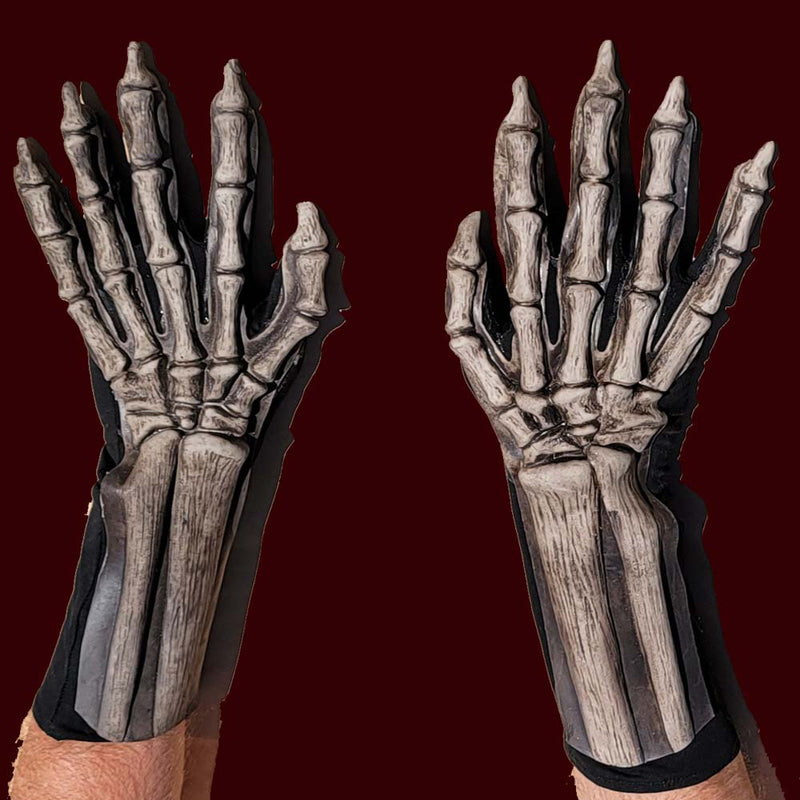 Deluxe Skeleton Glove Hands while supplies last - Main Image