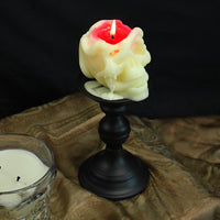 Skull Pillar Candles