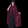 Burgandy hooded cape