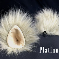 Furry Ears -Natural- Teardrop Style