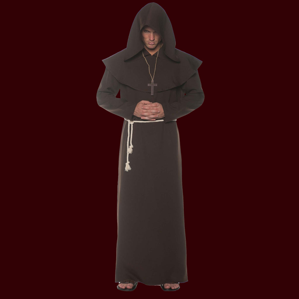Costume monk robe in brown