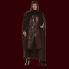 Brown hooded costume cape