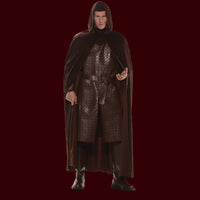 Brown hooded costume cape