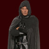 Black hooded cape