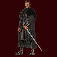 Black enaissance Cape with faux fur