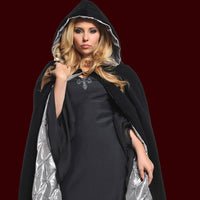 Velvet Cape with Embossed Silver Lining
