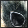 Black Leather clip-on ears