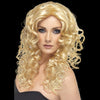 Long curly blond wig
