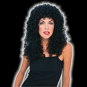 Long Curly Black Wig