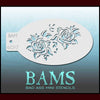 Deco rose stencil