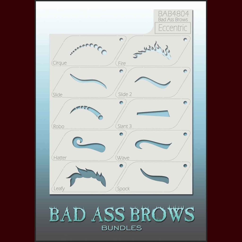 Eccentric Eyebrow Stencils MostlyDead Com