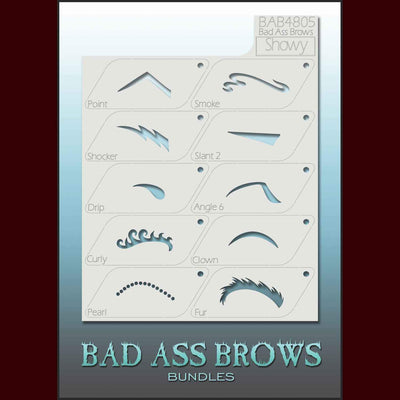 Showy eyebrow stencils