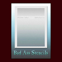Halftone dot stencil