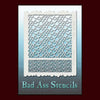 Fish or reptile scales stencil