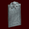 skull and rose halloween tombstone prop