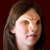demon faerie creature nose and brow FX makeup