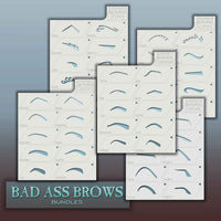 Eyebrow stencil sheets of 10