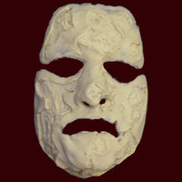 Burned face foam latex mask