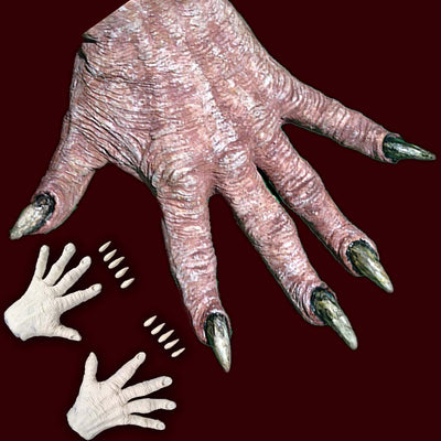 foam latex hand covers, fx makeup
