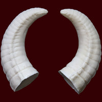 long curved foam latex costume horns