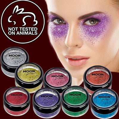 Glow in The Dark Glitter Eyeshadow Powder, Findinbeauty 6 Colors UV Glow  Blacklight Chunky Cosmetic Glitter for Crafts, Festival, Rave, Yoga, Body,  Face, Nails, Party Makeup 6color glitter