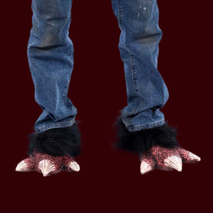 Bird or reptile costume feet