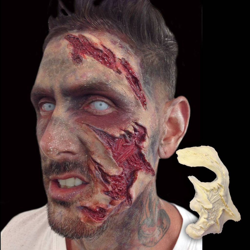 Facial injury trauma makeup SFX mask