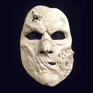 Melting rotting skinned face prosthetic costume mask