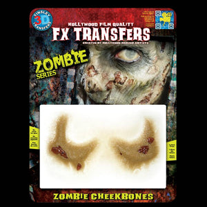 Zombie cheek bones special effects makeup transfers