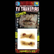 Rotting zombie lips special effects makeup transfers
