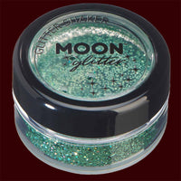 Green holographic fine cosmetic glitter