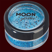 Blue holographic fine cosmetic glitter